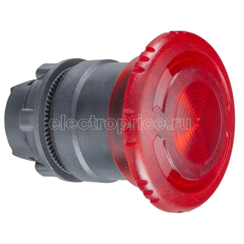 Фото Корпус красной кнопки 22мм с подсветкой с поворотом SchE ZB5AW743