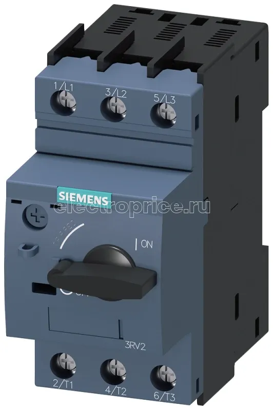 Фото Выключатель автоматический для защиты двигателя S0 класс 10 1.8... 2.5А винт. клеммы Siemens 3RV20211CA10