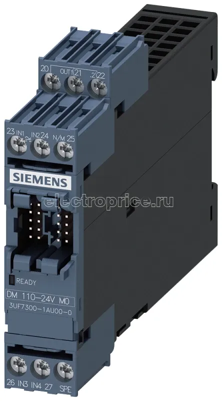 Фото Модуль дискретных сигналов 4 входа и 2 релейных выхода AC/DC 110-240В Siemens 3UF73001AU000