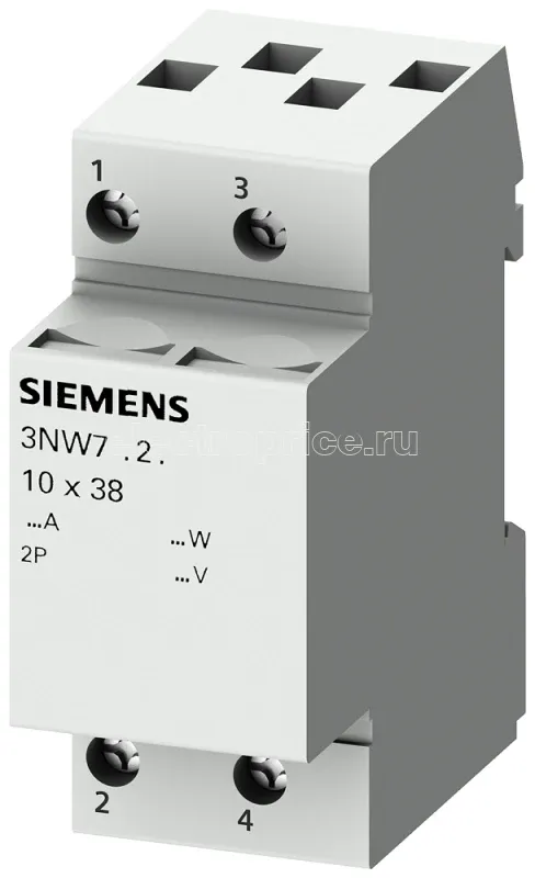Фото Держатель модульный для цилиндрических предохранителей Siemens 3NW7023