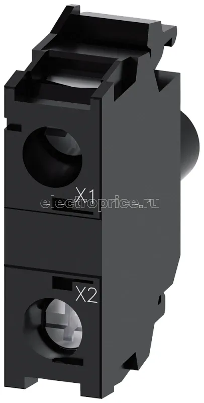 Фото Модуль подсветки с интегрированным светодиодом 24-240В AC/DC винт. клеммы красн. Siemens 3SU14011BH201AA0