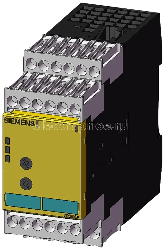 Фото Реле безопасности SIRIUS для мониторинг остановки 24В DC 45мм винт. клеммы мгновенный: 3НО 1НЗ задержка: 0 mk: 3 автоматический запуск базовый блок макс. достичь. cat. en954-1: 4 макс. код стандарта до iec61508:3 Siemens 3TK28100BA01