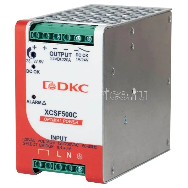 Фото Источник питания "OPTIMAL POWER" 1ф 500Вт 10А 48В с ORing диодом DKC XCSF500D
