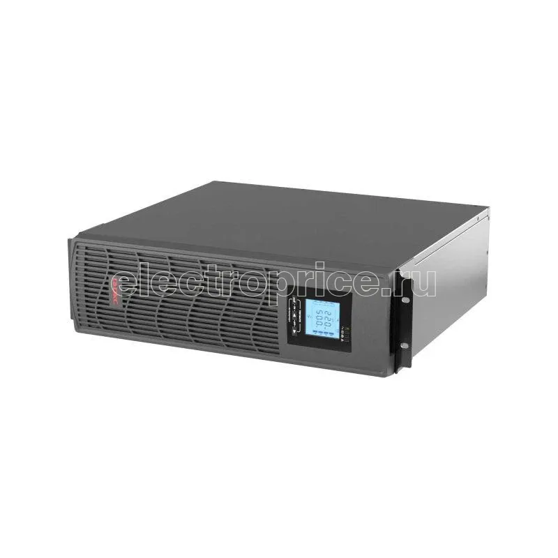 Фото ИБП линейно-интерактивный Info Rackmount Pro 3000ВА/2400Вт 1/1 EPO USB RJ45 6xIEC C13 Rack 3U SNMP/AS400 slot 4x9Aч DKC INFORPRO3000IN