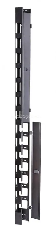 Фото Организатор вертикальный с крышкой 22U S3000 для шкафов Ш=800мм (уп.2шт) Eurolan 60A-18-22-01-31BL