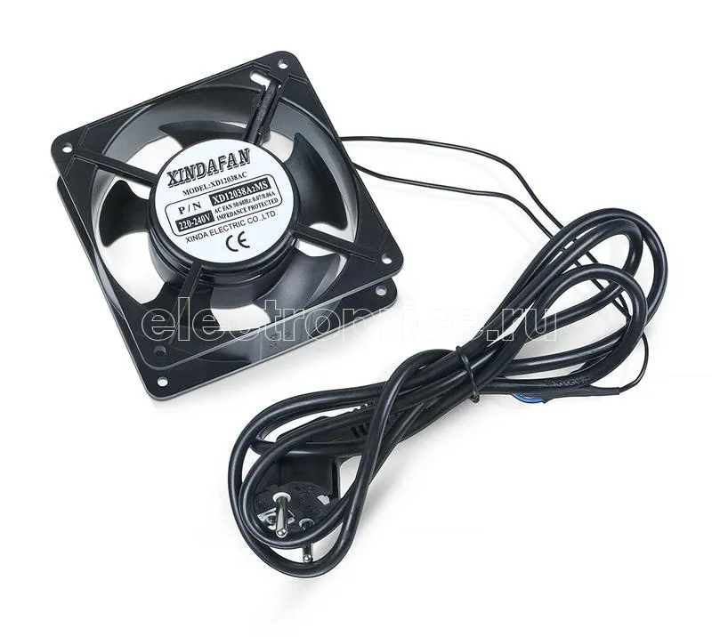 Фото Вентилятор XD12038A2 (FD1238A2) для установки в настен. шкафы SH-05F WSC-05D 220В 120х120х38мм Cabeus 7069c