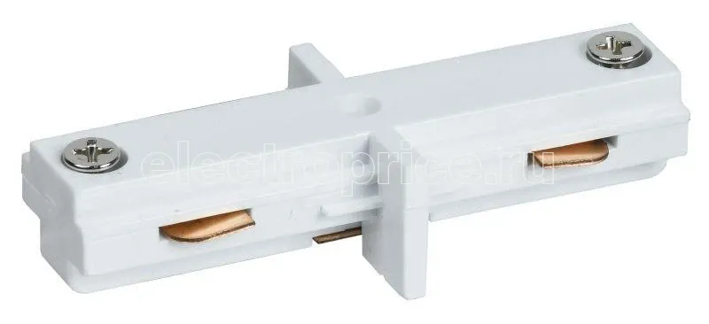 Фото Соединитель прямой внутренний для однофазного шинопровода бел. IEK LPK0D-SPV-1-K01