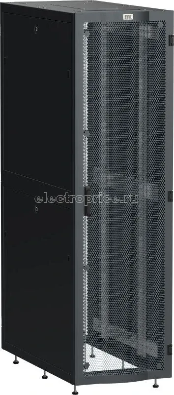 Фото Шкаф серверный 19дюйм LINEA S 42U 600х1200мм перфорированные двери черн. ITK LS05-42U62-2PP