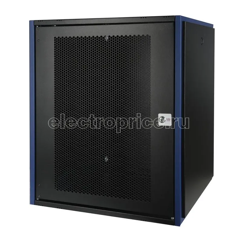 Фото Шкаф настенный 19дюйм 15U 600х600 дв. перф. черн. Datarex DR-620321