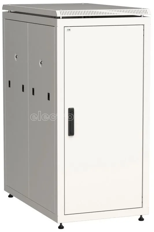 Фото Шкаф сетевой 19дюйм  LINEA N 24U 600х1000мм металлические двери сер. ITK LN35-24U61-MM