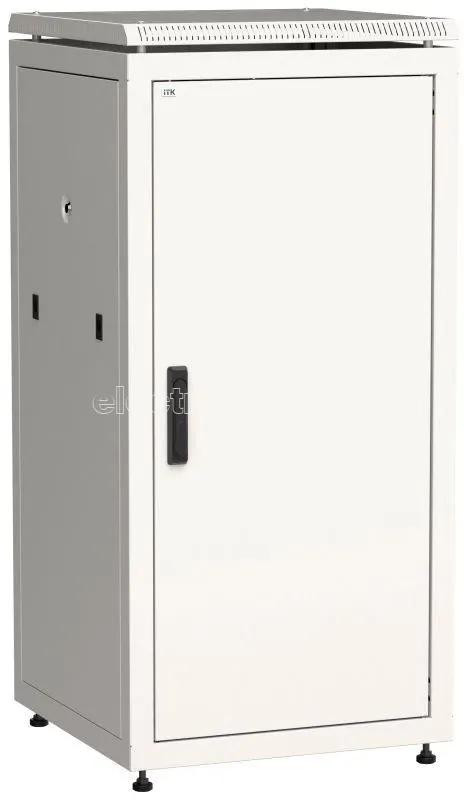 Фото Шкаф сетевой 19дюйм LINEA N 18U 600х600мм металлическая передняя дверь сер. ITK LN35-18U66-M