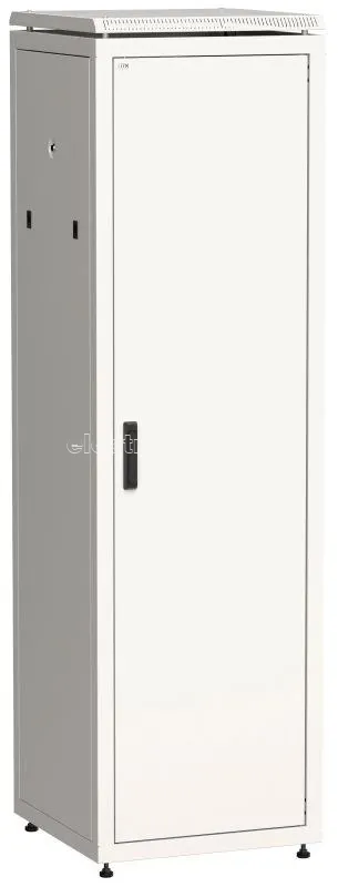 Фото Шкаф сетевой 19дюйм LINEA N 47U 600х600мм металлическая передняя дверь сер. ITK LN35-47U66-M