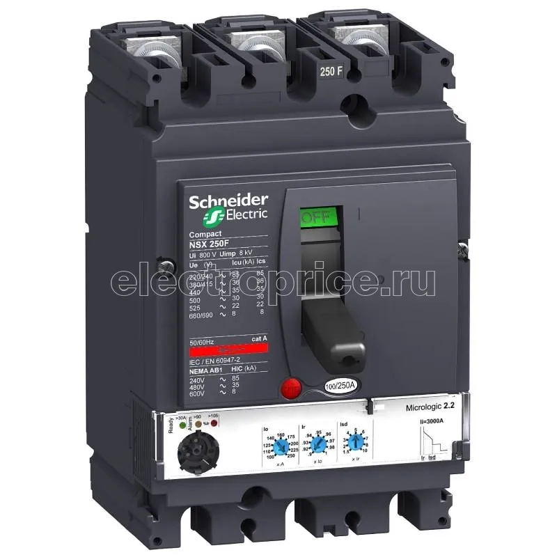 Фото Автоматический выключатель в литом корпусе 220А 3P 36кА Schneider Electric C16N42D102 Сompact NSX