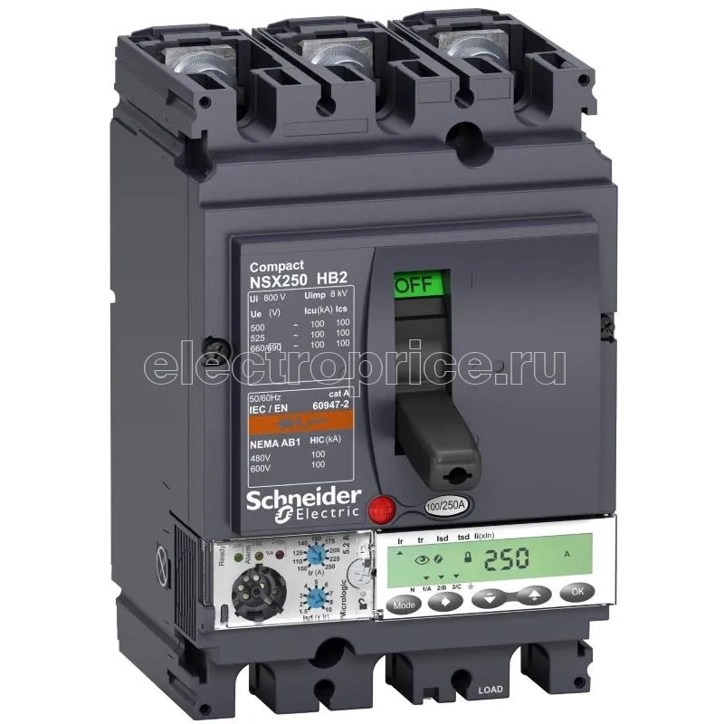 Фото Автоматический выключатель в литом корпусе 40А 3P 100кА Schneider Electric C16B42D103 Сompact NSX