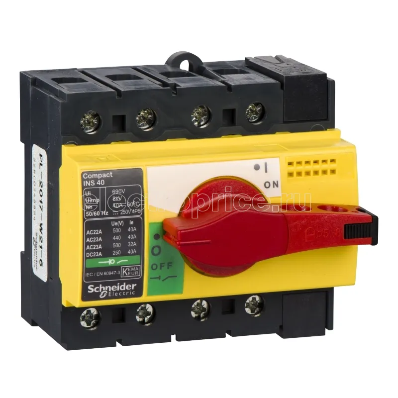 Фото Рубильник 40А 4P Нереверсивный Schneider Electric 28917 Compact INS/INV