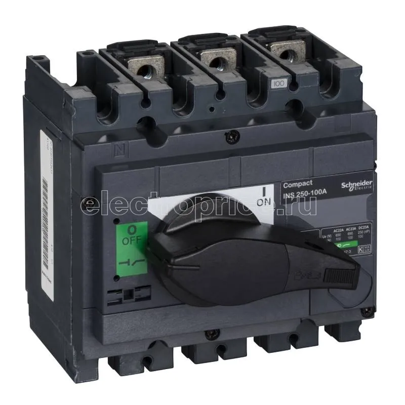 Фото Рубильник 100А 3P Нереверсивный Schneider Electric 31100 Compact INS/INV