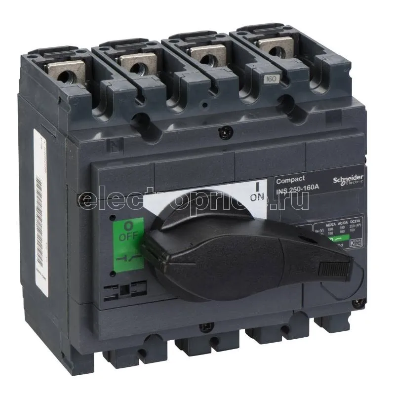 Фото Рубильник 160А 4P Нереверсивный Schneider Electric 31105 Compact INS/INV