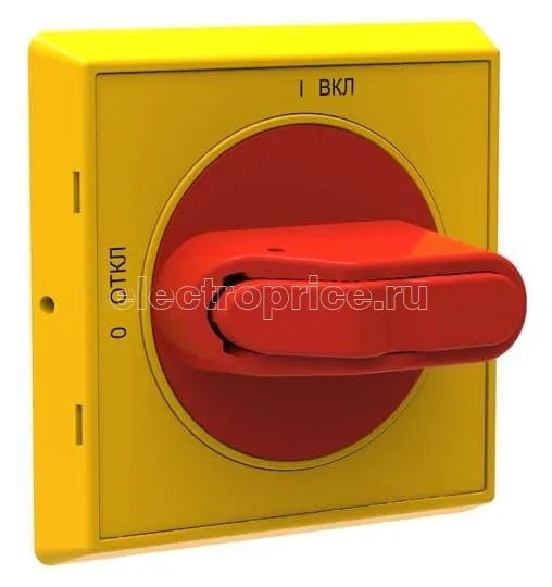 Фото Ручка управления OHYS2AJ1E-RUH (желто-красная) для упр. через дверь рубильниками типа OT16..125F 1SCA108302R1001 ABB