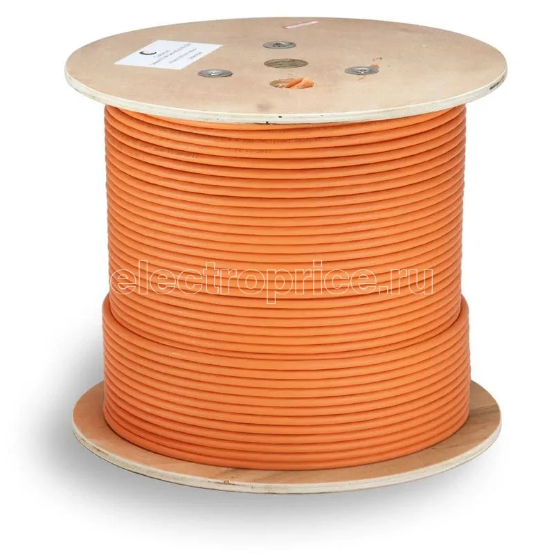 Фото Кабель витая пара F/UTP кат.6 4х2х23AWG solid LSZH нг(А)-HF FTP-4P-Cat.6-SOLID-LSZH оранж. (уп.305м) Cabeus 8948c