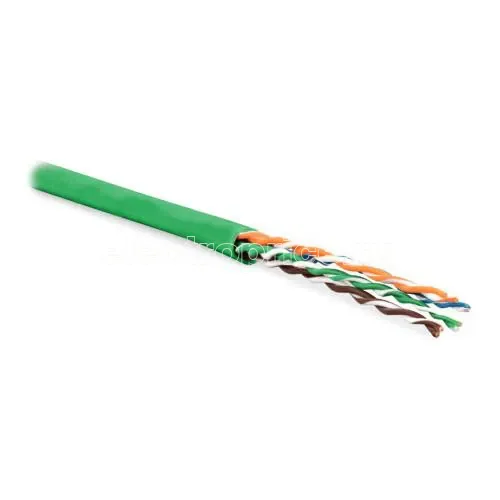 Фото Кабель витая пара неэкранир. U/UTP кат. 5e 4 пары (24 AWG) мж (patсh) PVC -20град.C-+75град.C UUTP4-C5E-P24-IN-PVC-GN-305 З (уп.305м) Hyperline 236309