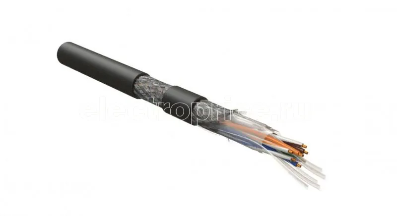 Фото Кабель для сетей Industrial Ethernet кат. 5e 4х2х26 AWG многопров. жилы (patch) S/UTP PVC ISUTP4-C5E-P26/30-PVC-BK Ч (уп.500м) Hyperline 444057