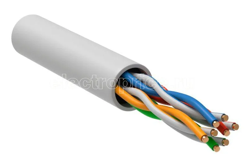 Фото Кабель витая пара U/UTP кат.5e 4х2х24AWG solid LSZH GENERICA бел. 100м (м) ITK BC1-C5E04-128-100-G