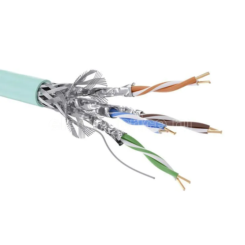 Фото Кабель CAT 6A S/FTP нг(А)-HF (бухта 500м) аква DKC RN6ASFA01AQ