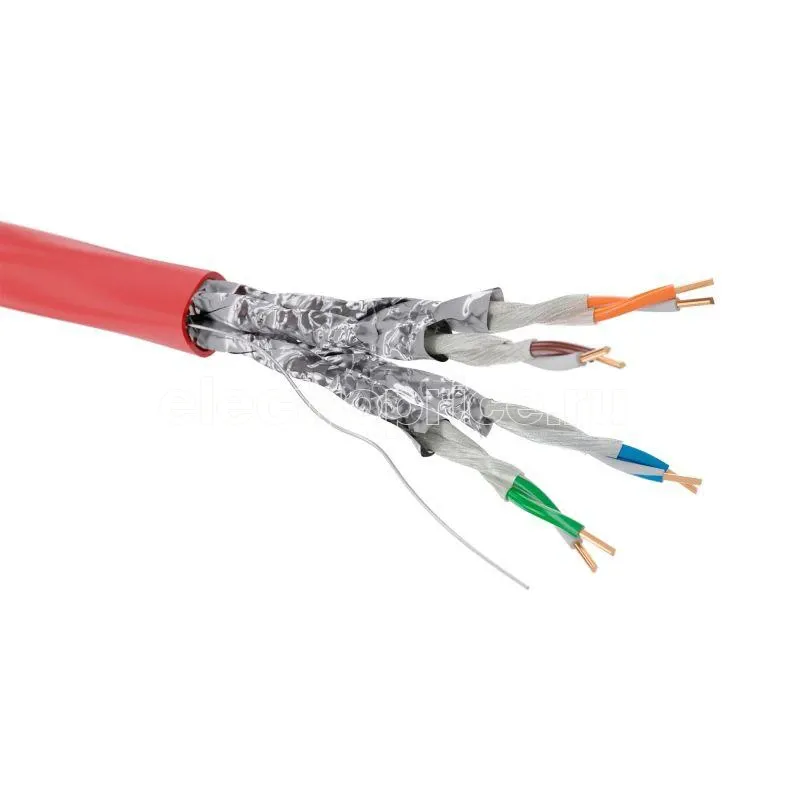 Фото Кабель CAT 6A U/FTP нг(А)-FRHF (бухта 500м) красн. DKC RN6AUFA04RD