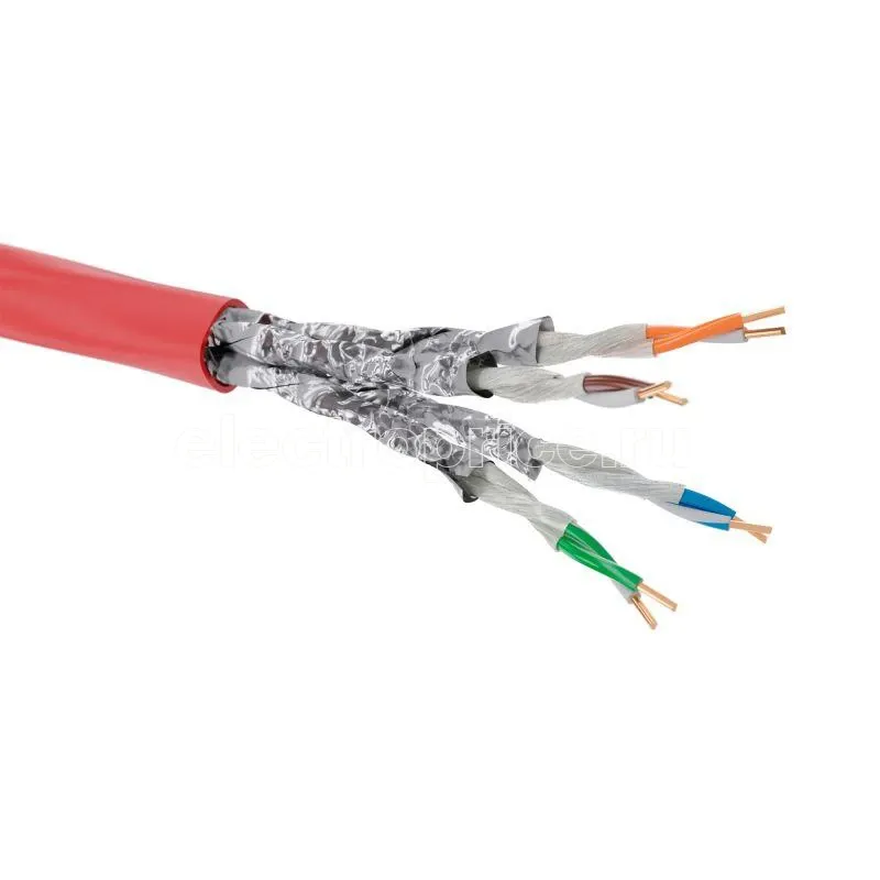 Фото Кабель CAT 6A U/UTP нг(А)-FRHF (бухта 500м) красн. DKC RN6AUUA04RD