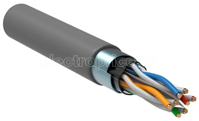 Фото Кабель витая пара F/UTP кат.6 4х2х23AWG solid CU PVC сер. 305м (м) ITK LC1-C604-311