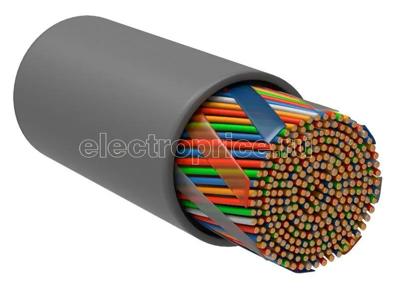 Фото Кабель связи витая пара U/UTP кат.5е 10х2х24AWG solid PVC (305м) сер. (м) ITK LC1-C5E10-111