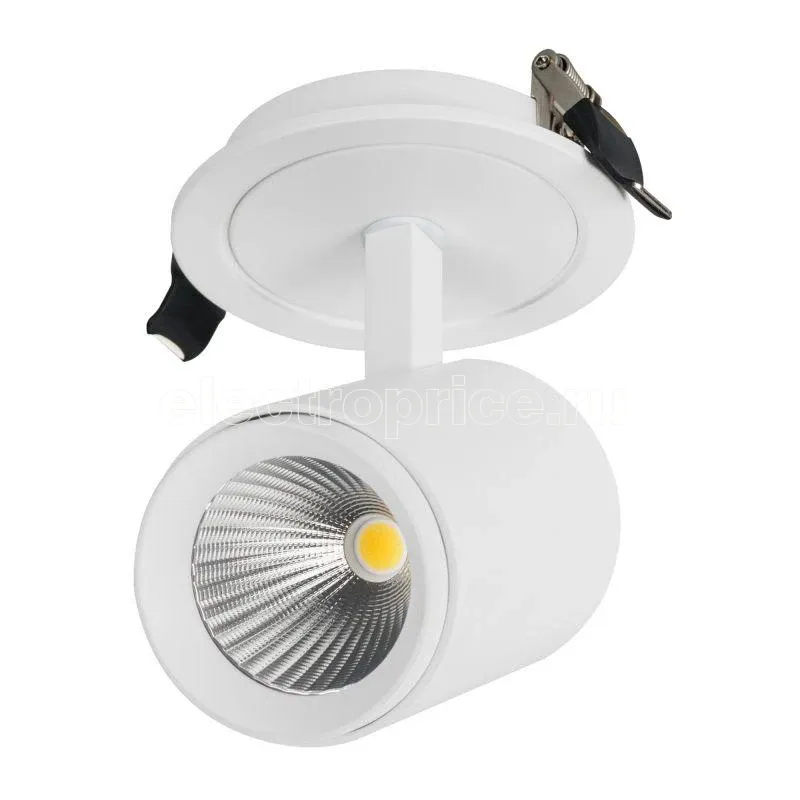 Фото Светильник светодиодный LGD-LUMOS-R62-9W White6000 WH IP20 встраив. поворотный метал. Arlight 024286