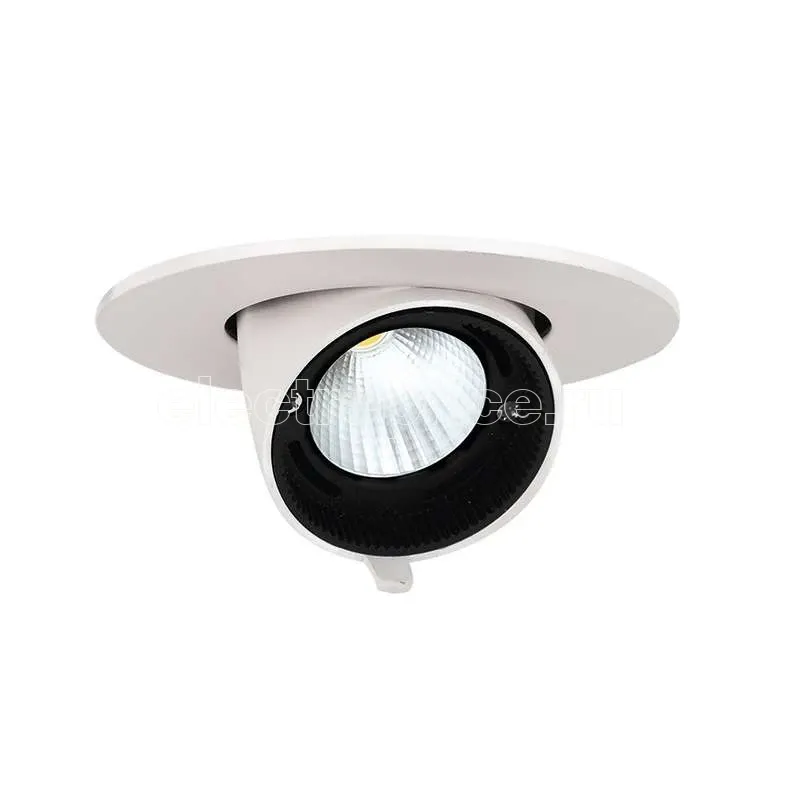 Фото Светильник светодиодный PLED DL4 WH Downlight 18Вт 4000К IP40 24град. ДВО встраив. поворотн. JazzWay 5021884