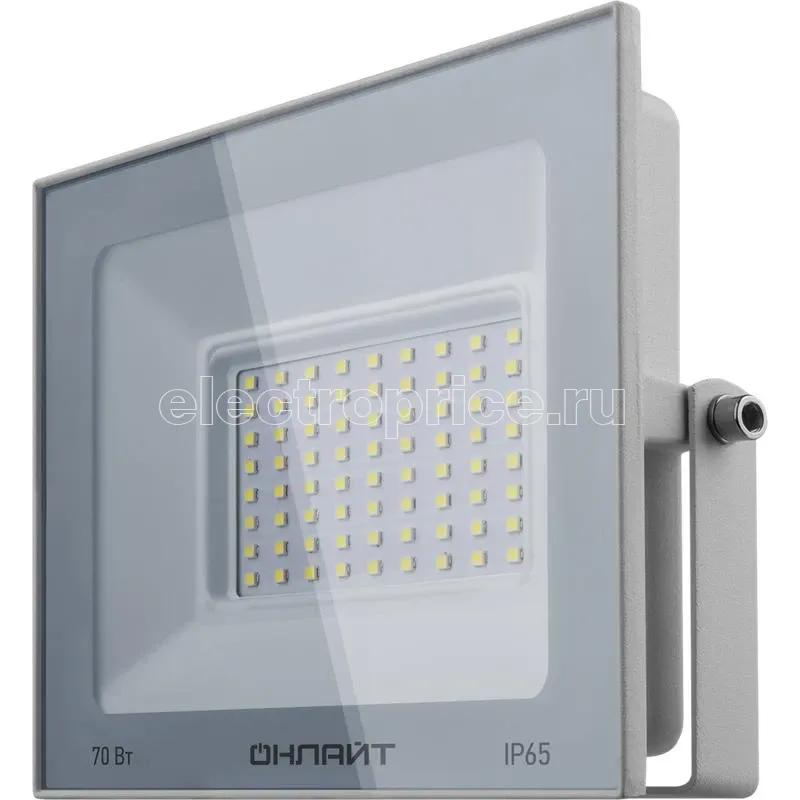 Фото Прожектор светодиодный 90 138 OFL-70-6K-WH-IP65-LED 70Вт 6000К IP65 5600лм бел. ОНЛАЙТ 90138