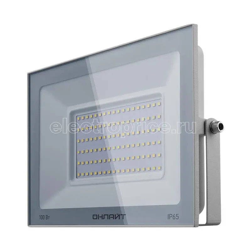 Фото Прожектор светодиодный 90 140 OFL-100-6K-WH-IP65-LED 100Вт 6000К IP65 8000лм бел. ОНЛАЙТ 90140