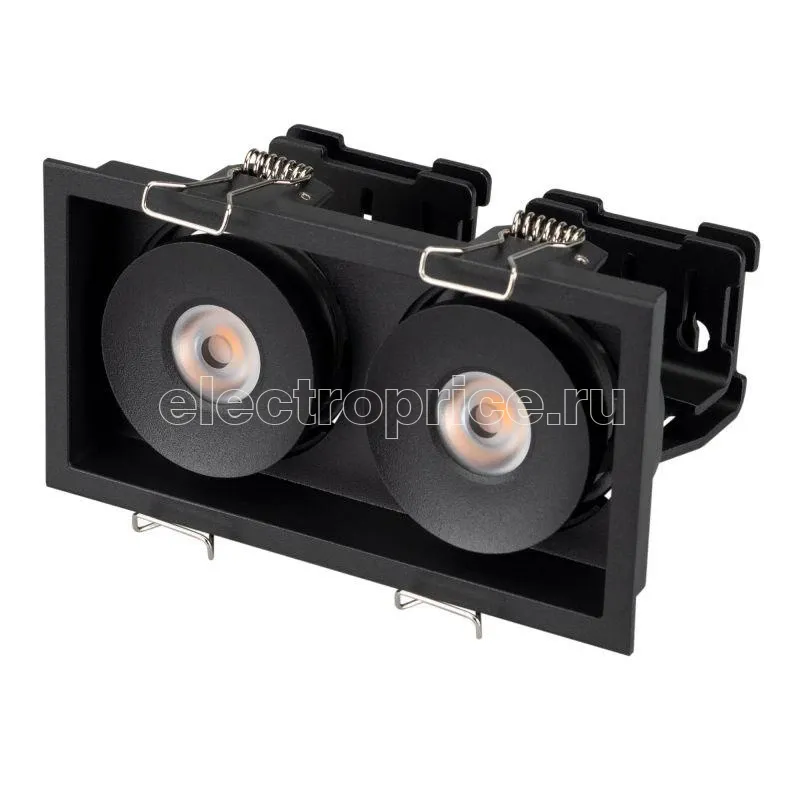 Фото Светильник CL-SIMPLE-S148х80-2х9W Warm3000 (BK 45 deg) (IP20 металл 3 года) Arlight 028151