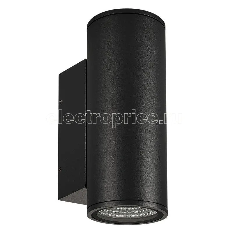 Фото Светильник светодиодный LGD-FORMA-WALL-TWIN-R90-2х12W Warm3000 BK 44 deg IP54 230В метал. Arlight 037253