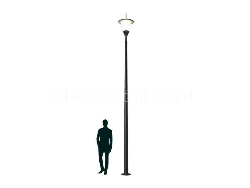 Фото Светильник APEX LED 40 SK 3000K POLE 4M RAL9005 СТ 4732000070