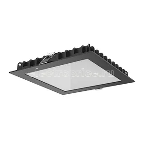 Фото Светильник светодиодный Downlight 25Вт 4000К IP44 200х200х25 квадрат. встраив. матов. черн. RAL9005 VARTON V1-R0-T0342-10000-4402540