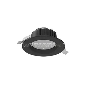 Фото Светильник светодиодный Downlight 11Вт 3000К IP54 950лм 120х65 встраив. кругл. матов. черн. муар. RAL9005 VARTON V1-R0-T0011-10000-4401130