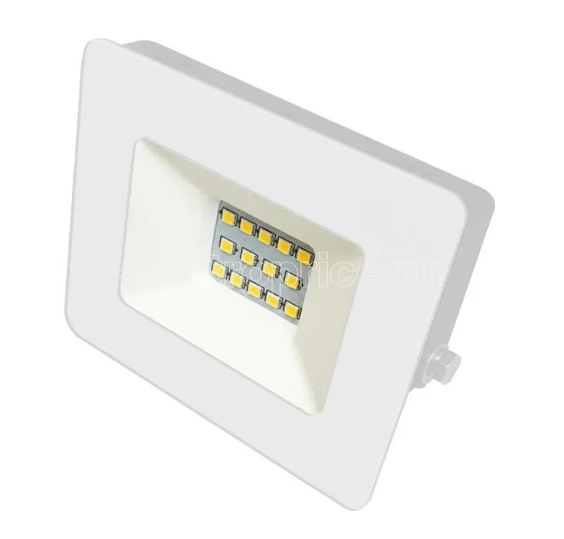 Фото Прожектор LFL-1001 C01 (LED SMD 10Вт 230В 6500К) бел. Ultraflash 14127