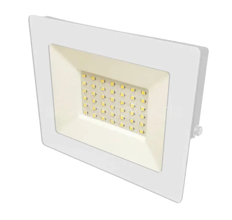 Фото Прожектор LFL-3001 C01 (LED SMD 30Вт 230В 6500К) бел. Ultraflash 14129