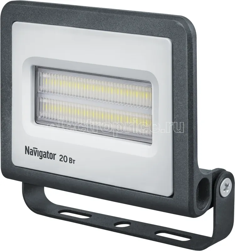 Фото Прожектор светодиодный 14 203 NFL-01-20-6.5K-LED 20Вт 6500К IP65 1700лм черн. Navigator 14203