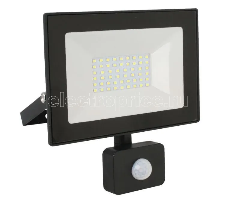 Фото Прожектор светодиодный с датчиком LFL-2002S C02 20Вт 230В 6500К черн. Ultraflash 13329