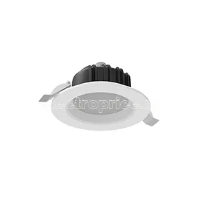 Фото Светильник светодиодный Downlight 11Вт 3000К IP54 950лм 120х65 встраив. кругл. матов. бел. RAL9010 VARTON V1-R0-01011-10000-4401130