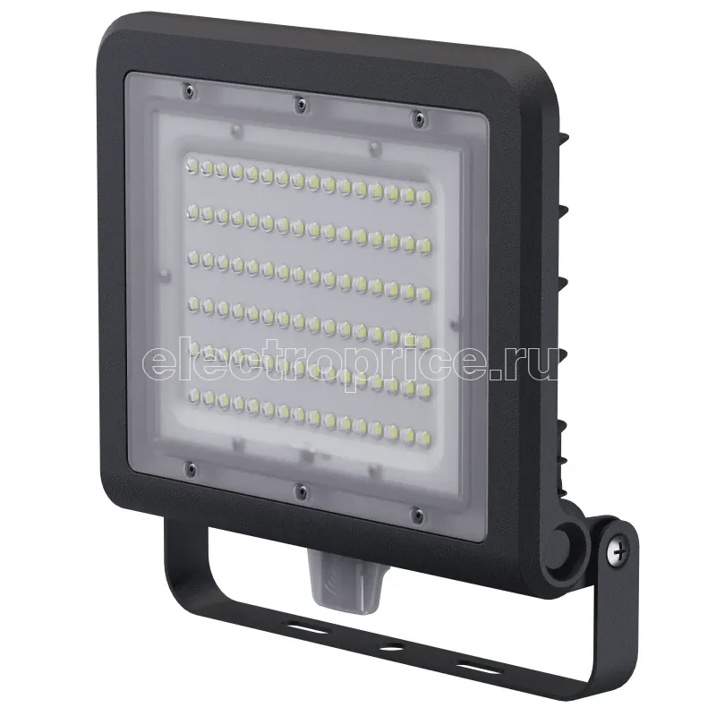 Фото Прожектор светодиодный 80 682 NFL-03-100-6.5К-BL-LED 100Вт 6500К IP65 14200лм с датчиком черн. Navigator 80682