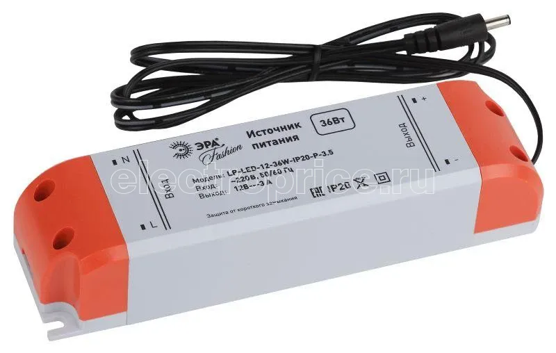 Фото Блок питания 638019 LP-LED-12-36W-IP20-P-3.5 ЭРА C0045620