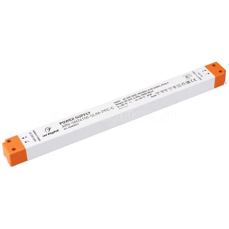 Фото Блок питания ARV-SN24150-SLIM-PFC-C 24В 6.25А 150Вт IP20 пластик Arlight 026820(1)