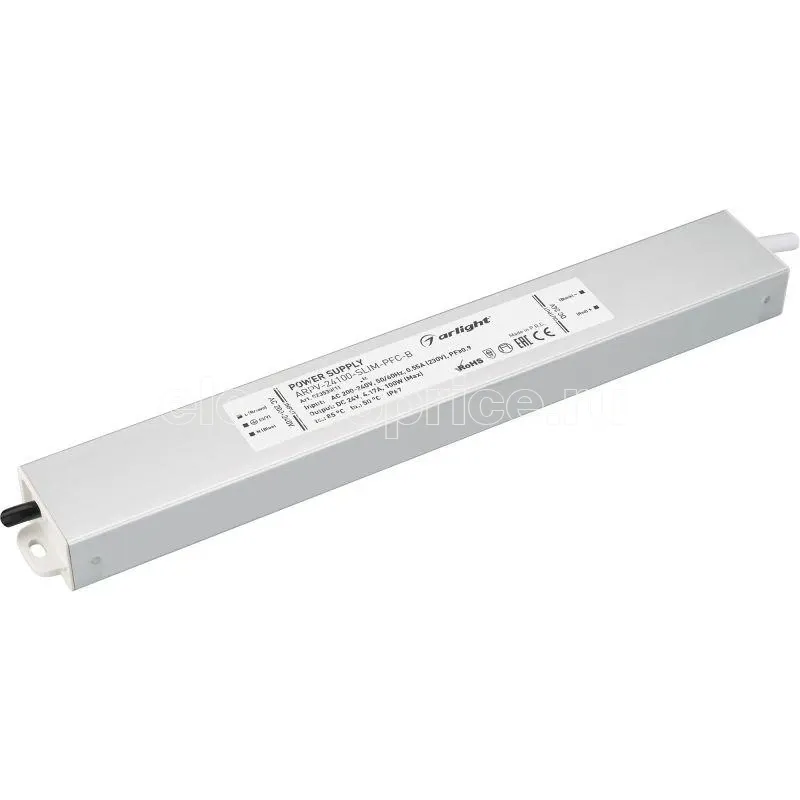 Фото Блок питания ARPV-24100-SLIM-PFC-B 24В 4.2А 100Вт IP67 метал. Arlight 023538(1)