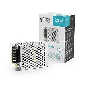 Фото Блок питания Basic 12В 25Вт IP20 Gauss BT501